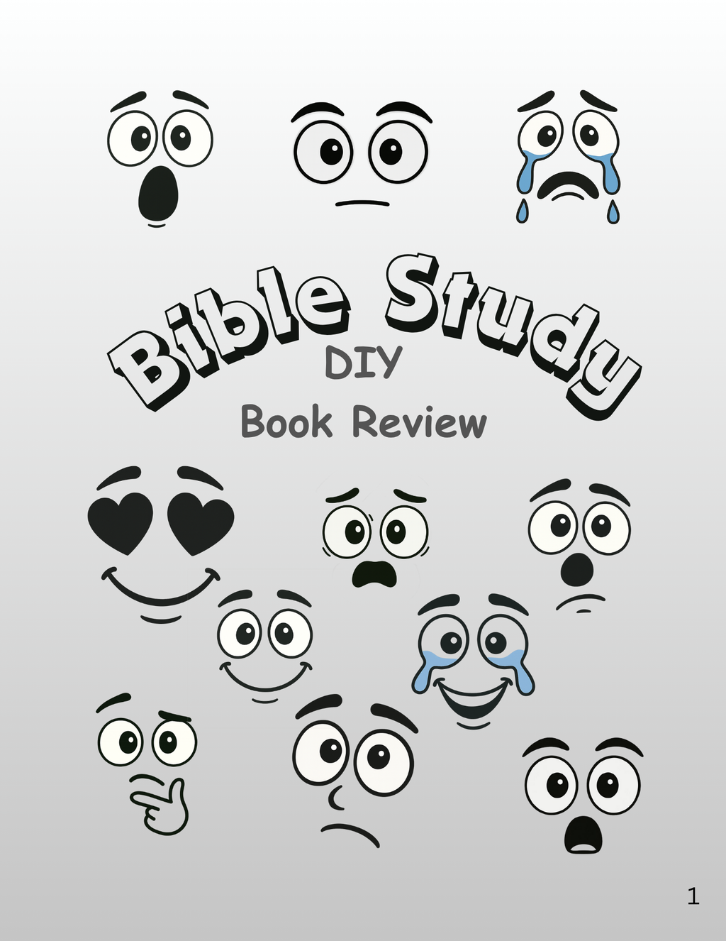 Bible Study DIY Book Review-66 Book Set [Digital File]