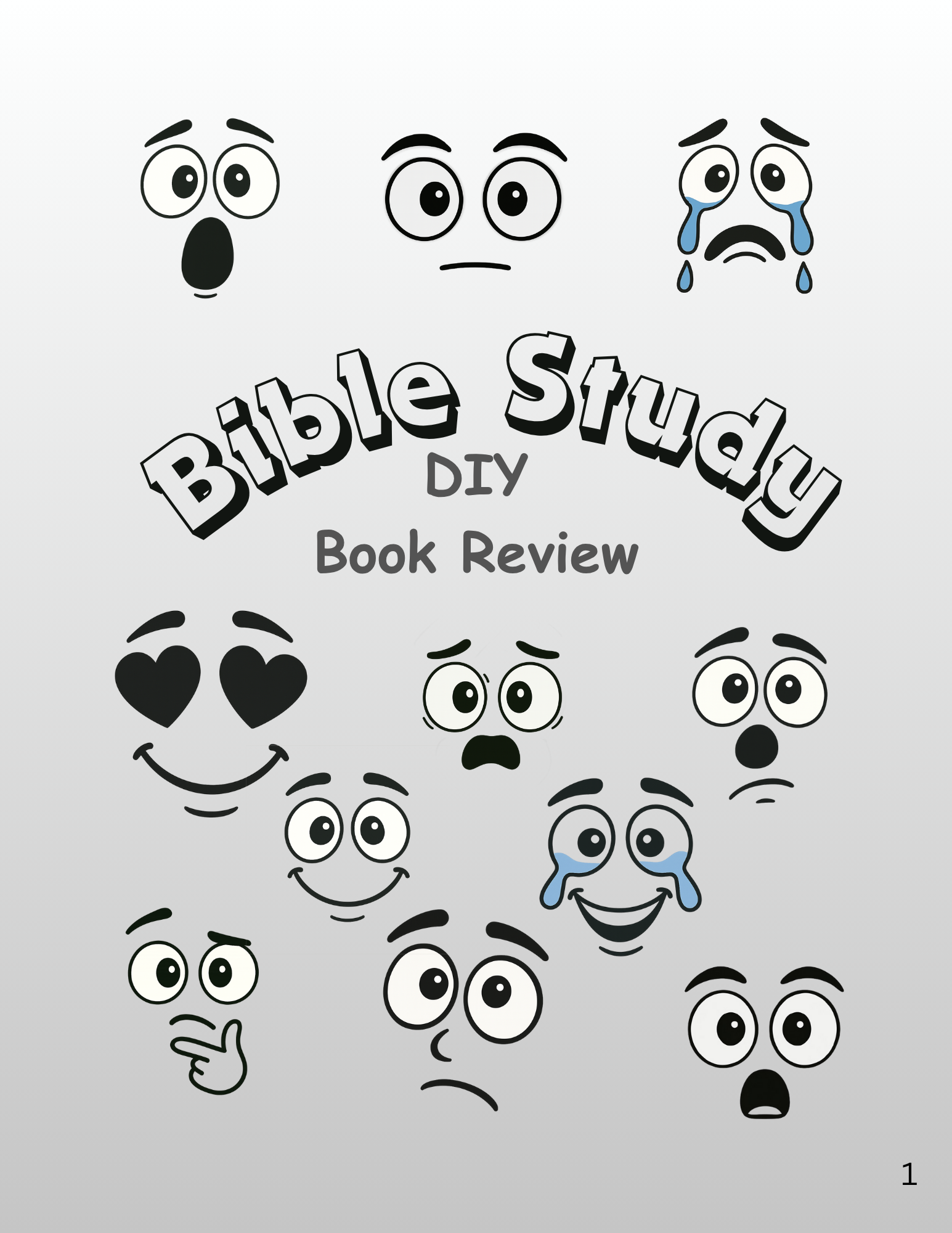 Bible Study DIY Book Review-66 Book Set [Digital File]