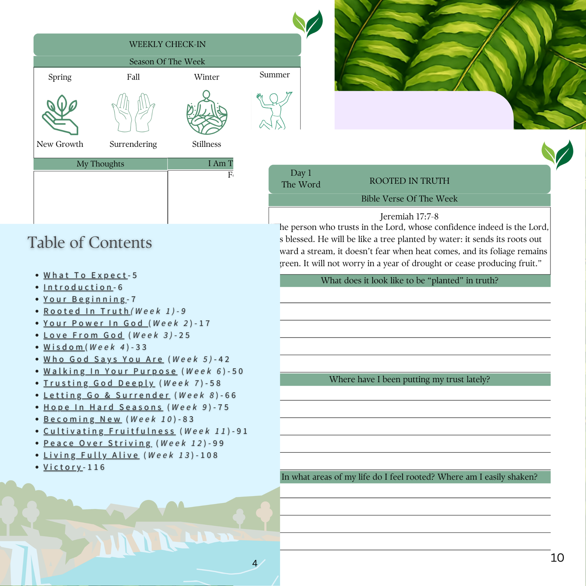 The Word & The Wild- A 13-Week Guided Journal [Green-Digital File]