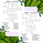 66 Printable Bible Word Puzzles & Activities with Answer Keys – Fun Faith-Based Learning Set