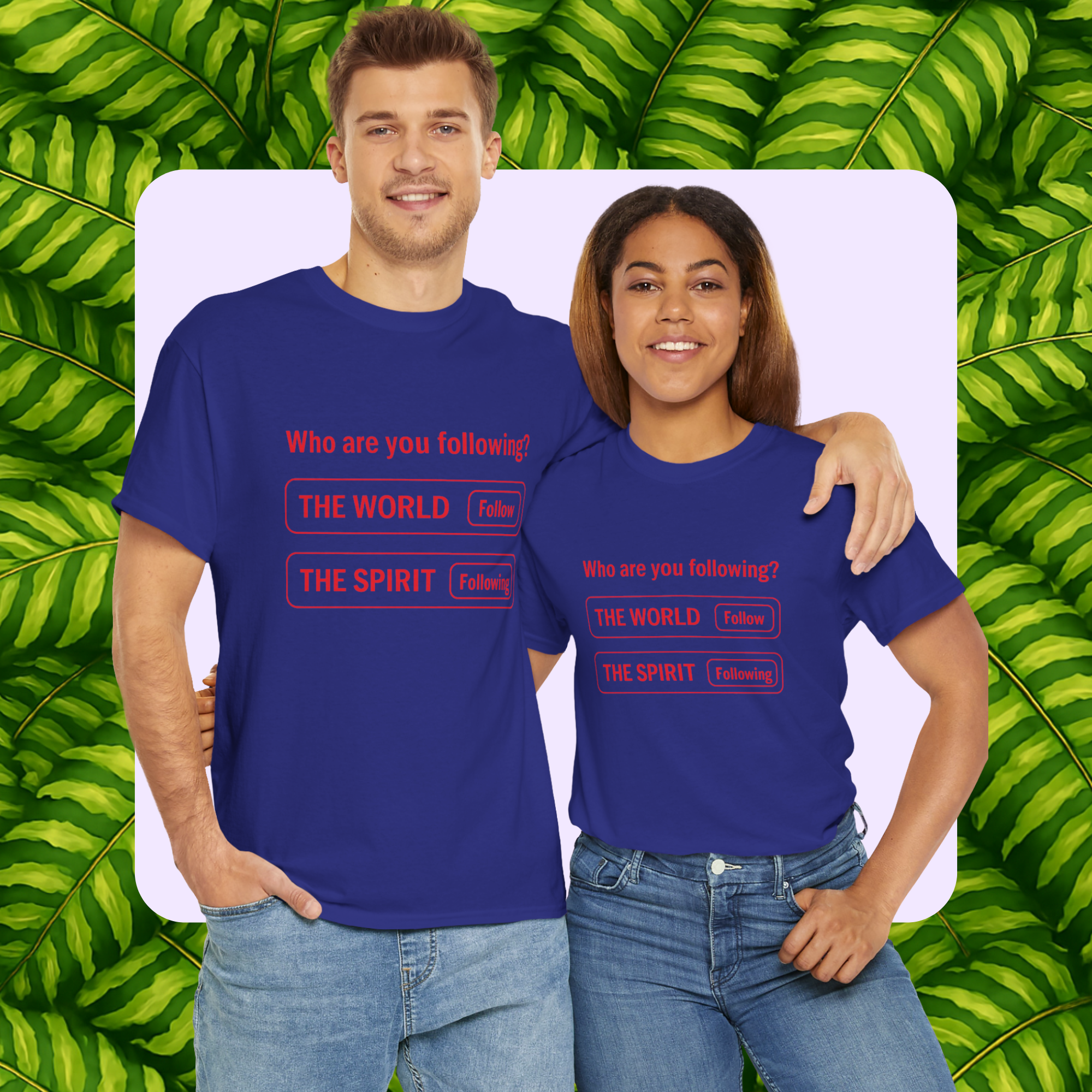 Who Are You Following-Unisex Heavy Cotton Tee