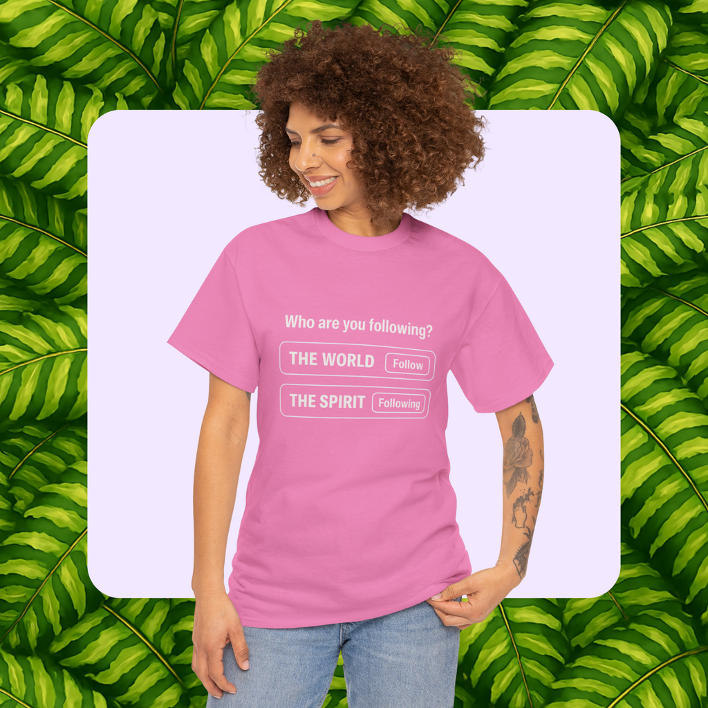 Who Are You Following-Unisex Heavy Cotton Tee