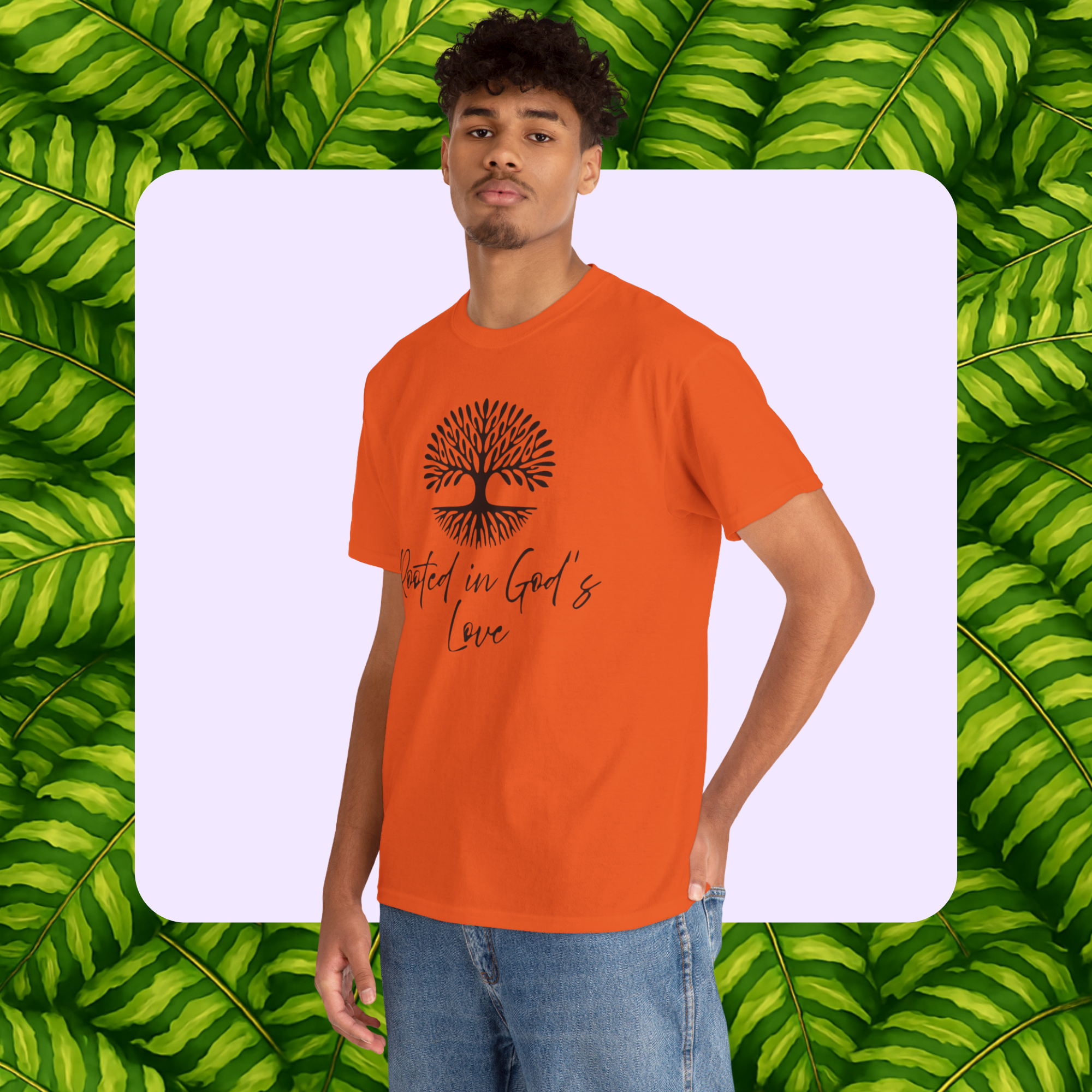 Rooted in God's Love Tee - Unisex Heavy Cotton Shirt
