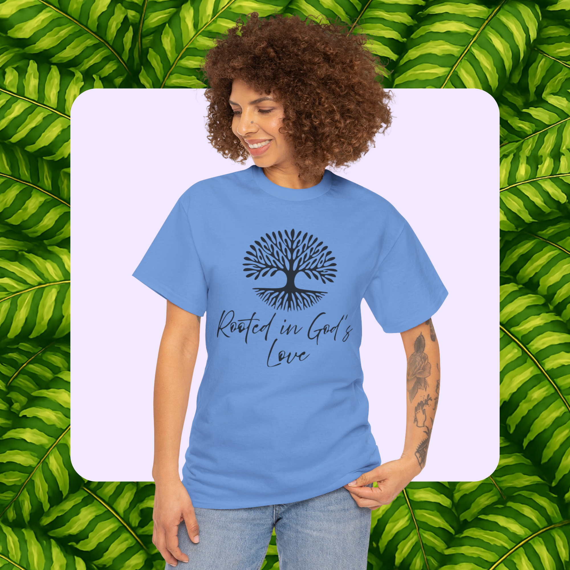 Rooted in God's Love Tee - Unisex Heavy Cotton Shirt