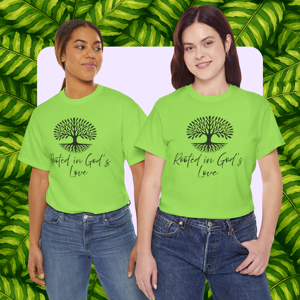 Rooted in God's Love Tee - Unisex Heavy Cotton Shirt