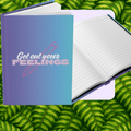 Get Out Your Feelings (Blue/Pink)-Emotional Expression Journal