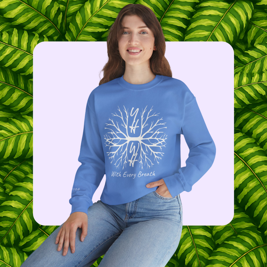 With Every Breath- Unisex Crewneck Sweatshirt