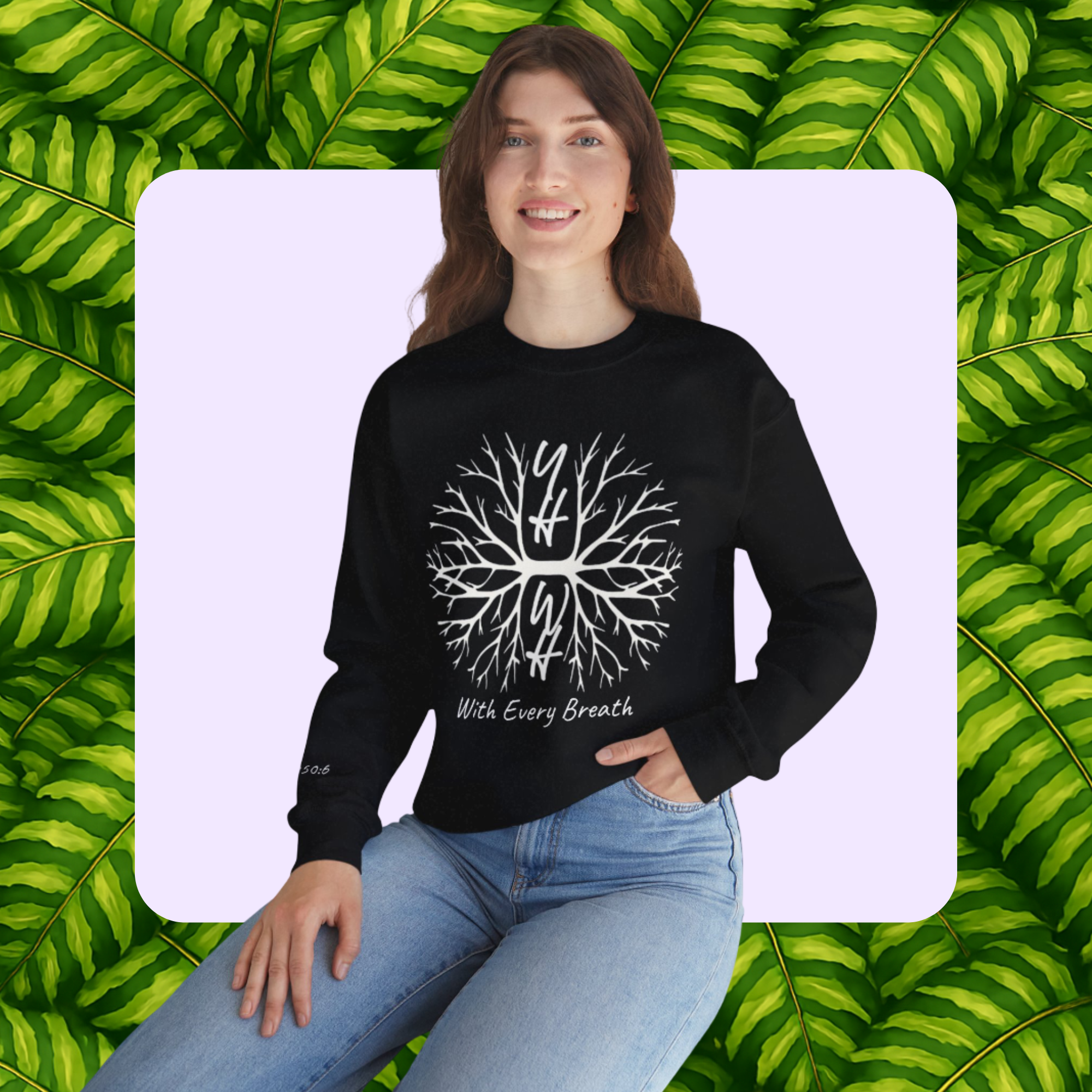With Every Breath- Unisex Crewneck Sweatshirt