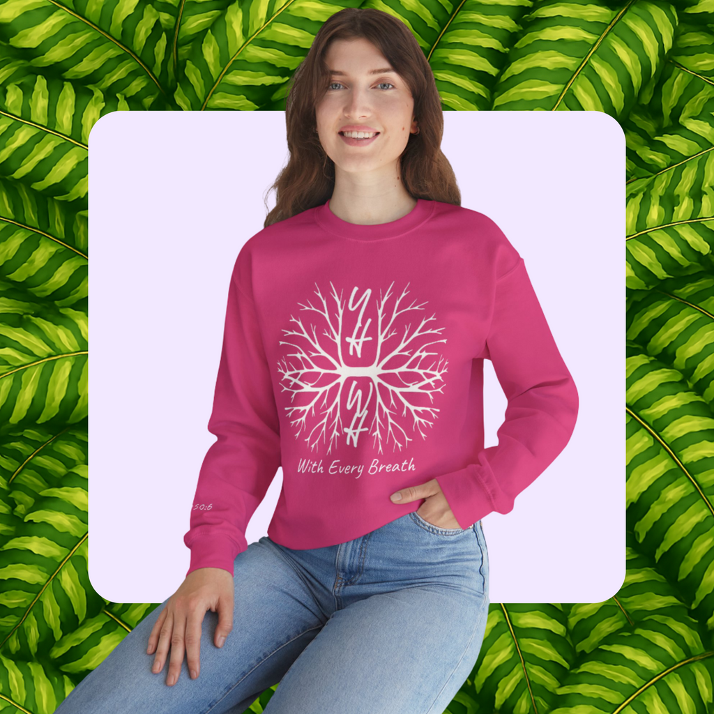 With Every Breath- Unisex Crewneck Sweatshirt