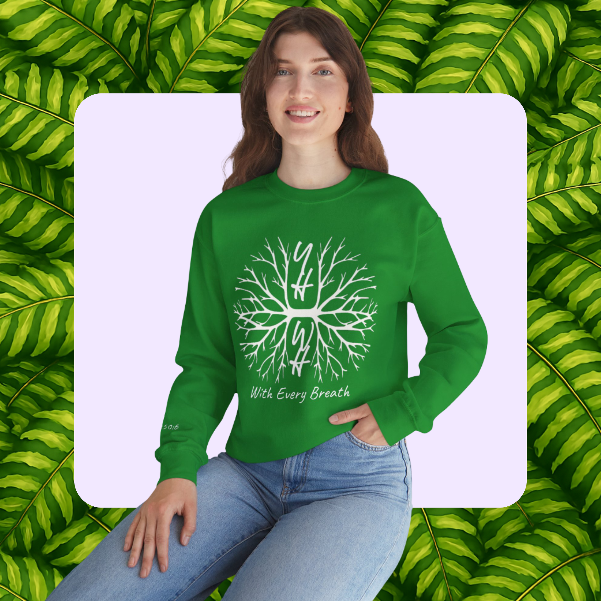 With Every Breath- Unisex Crewneck Sweatshirt