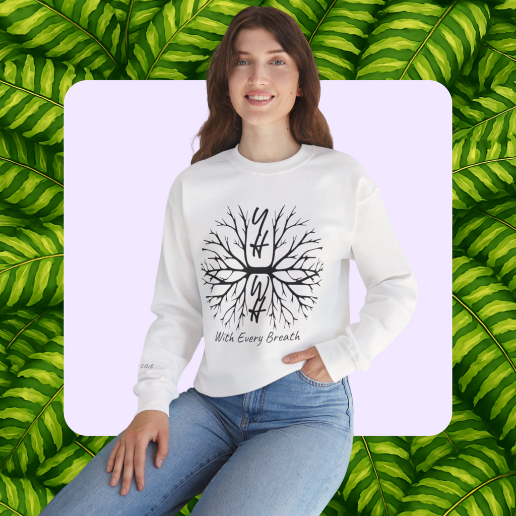 With Every Breath- Unisex Crewneck Sweatshirt