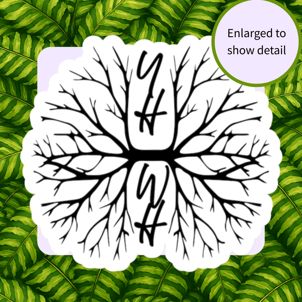 YHWH Kiss-Cut Vinyl Decal