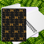JC Luxe Spiral Bound Journal [Black/Gold]
