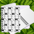 JC Luxe Spiral Bound Journal [White/Black]