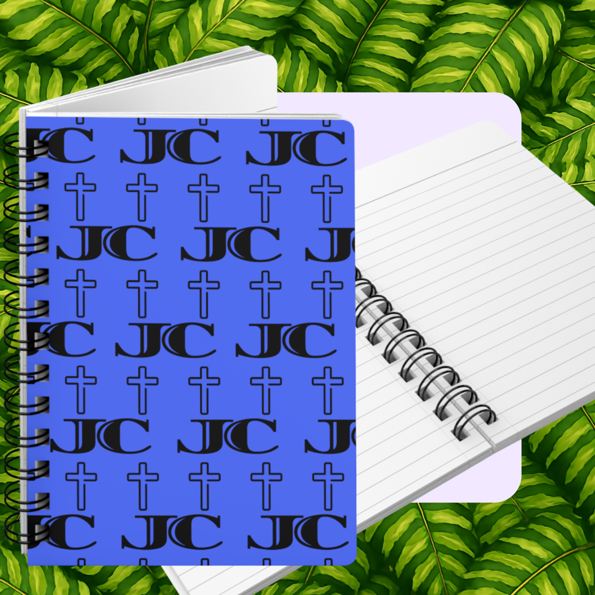 JC Luxe Spiral Bound Journal [Blue/Black]
