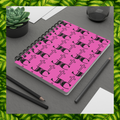 JC Luxe Spiral Bound Journal [Pink/Black]