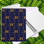 JC Luxe Spiral Bound Journal [Navy/Gold]