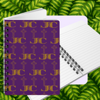 JC Luxe Spiral Bound Journal [Purple/Gold]