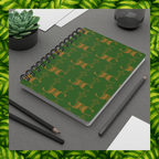JC Luxe Spiral Bound Journal [Green/Gold]