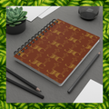 JC Luxe Spiral Bound Journal [Brown/Gold]