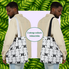JC Luxe Canvas Tote Bag- 2 Sizes | 2 Strap Colors