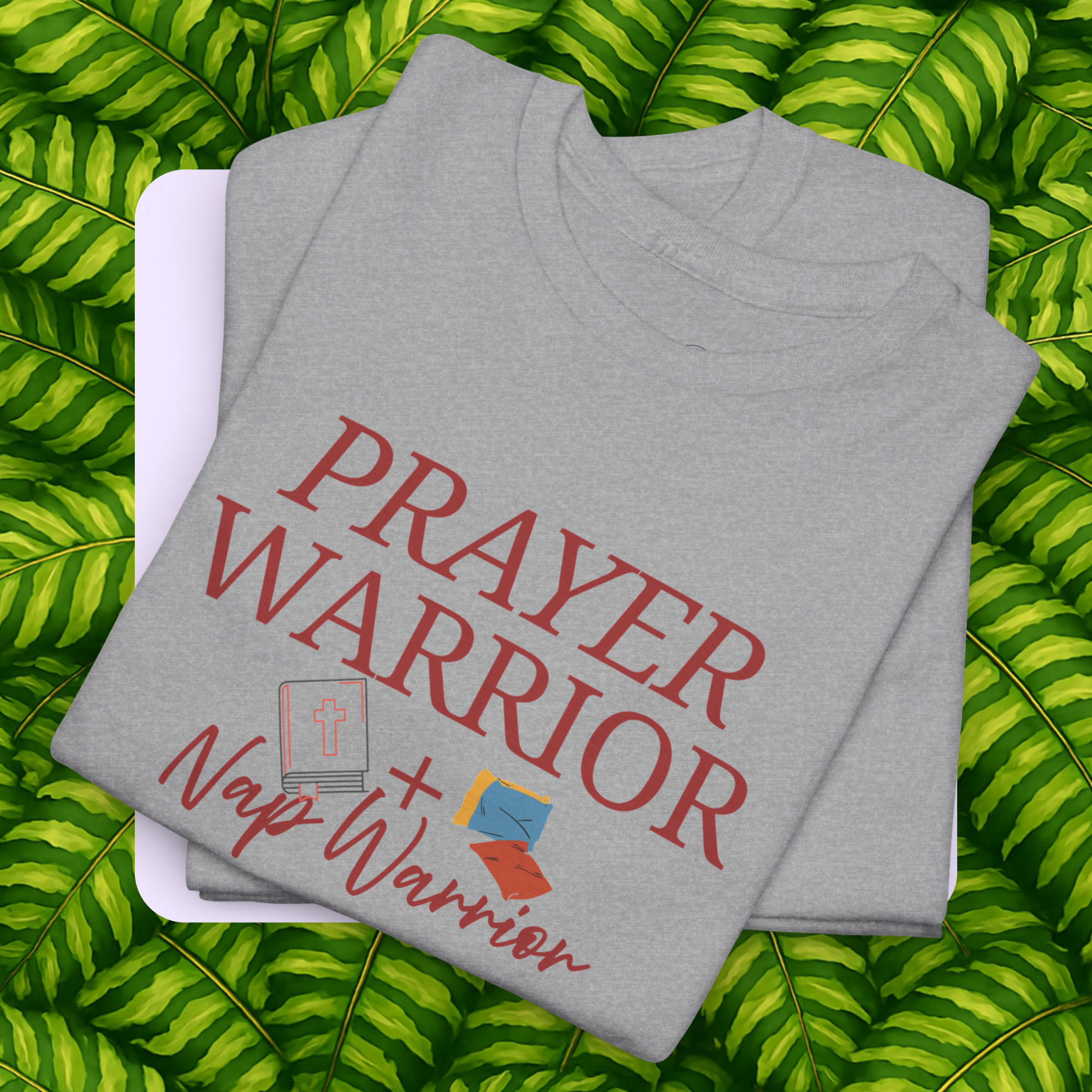 Prayer & Nap Warrior-Unisex Heavy Cotton Tee