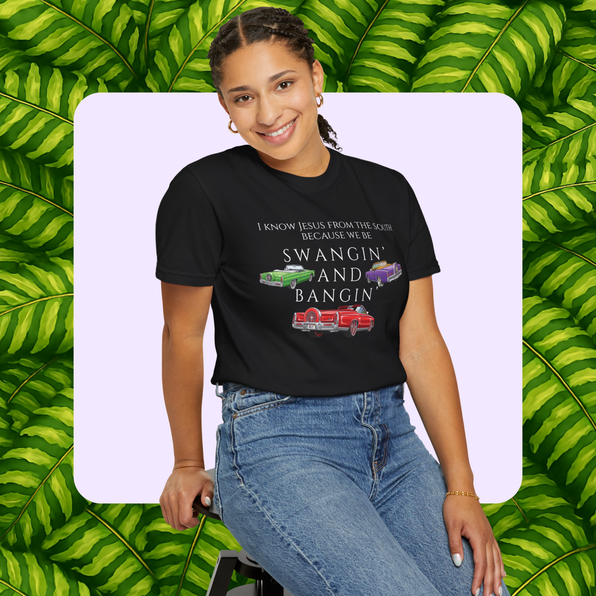Swangin' & Bangin'- Unisex Garment-Dyed T-shirt