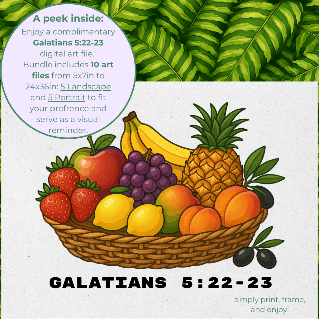 Fruit of the Spirit Devotional Mega Bundle | Printable Christian Study + Art Pack [Digital File]