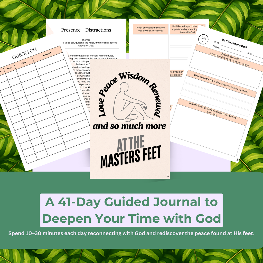 At the Master's Feet – 41 Day Guided Journal [Digital File]