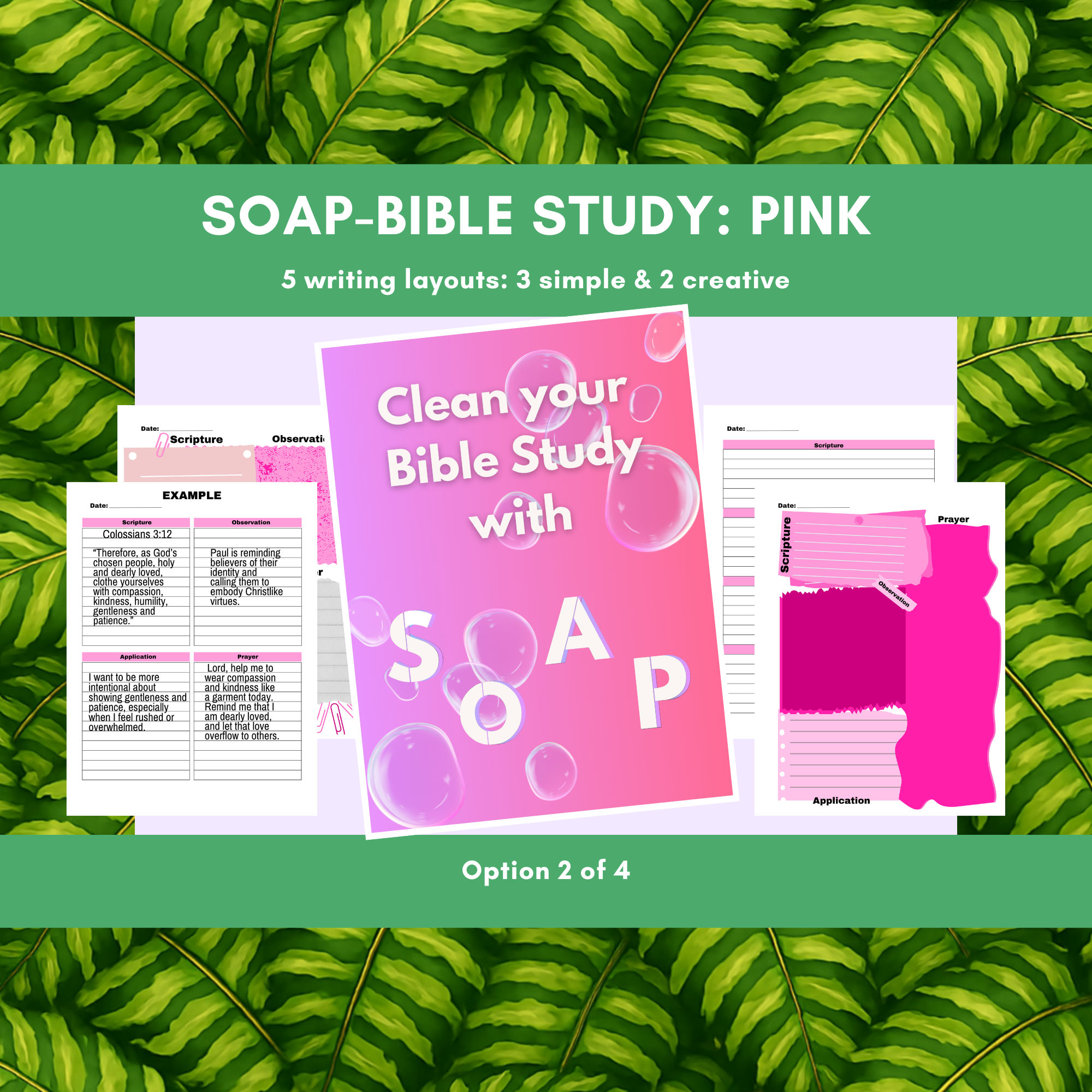 SOAP Method Bible Study Journal [Digital File]
