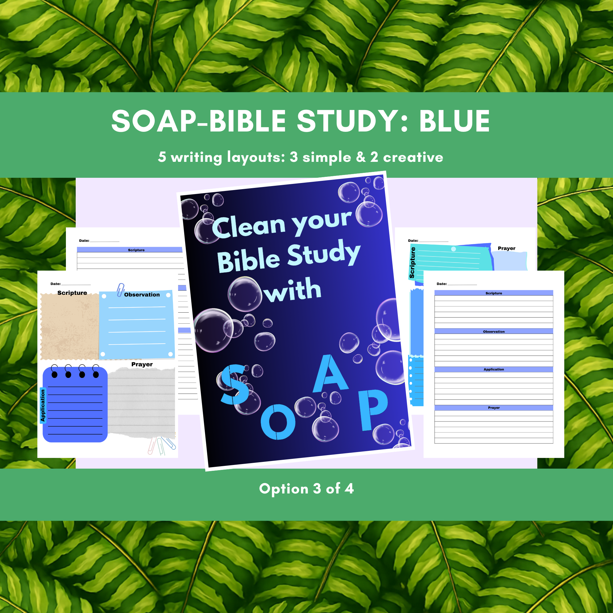 SOAP Method Bible Study Journal [Digital File]