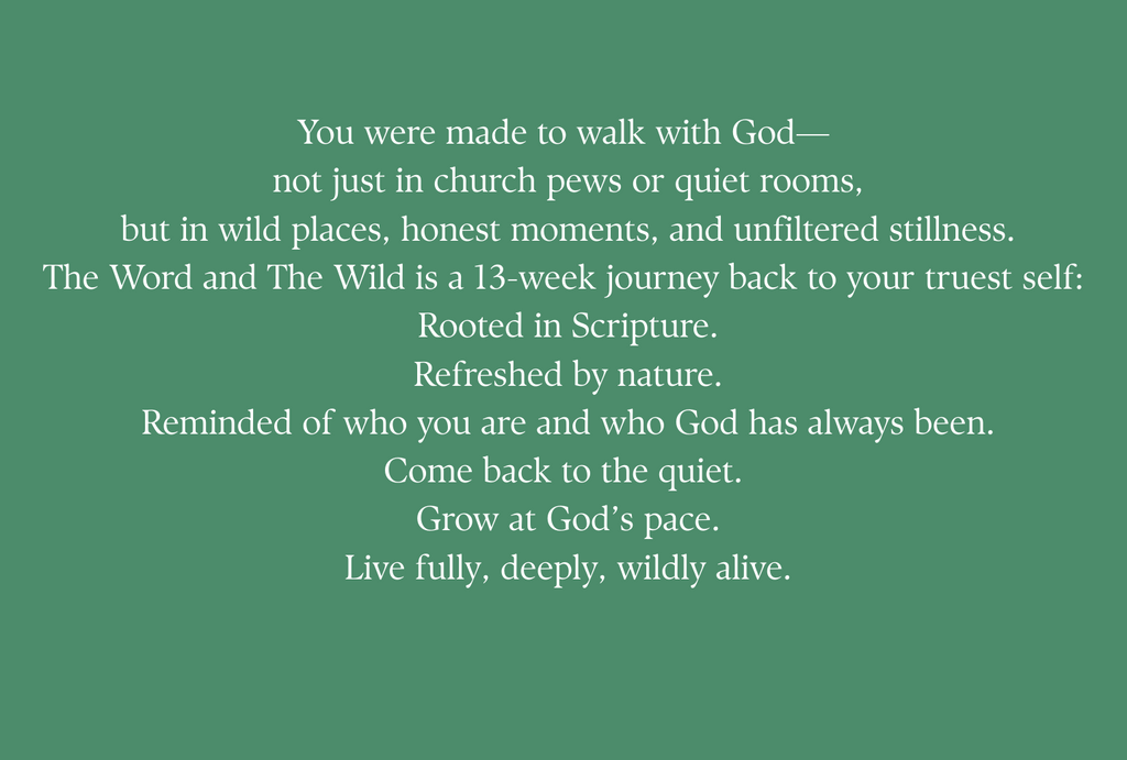 The Word & The Wild- A 13-Week Guided Journal [Green-Digital File]